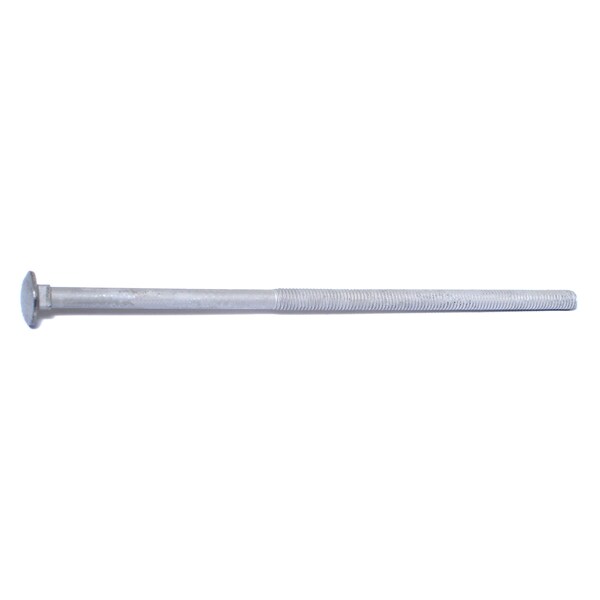 Midwest Fastener Carriage Bolt, Square Neck, 16 (Coarse), 10 in L, Steel, Hot Dipped Galvanized, 50 PK 54452 - main